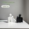 Abstract Resin Embracing Figures: Living Room Desktop Ornaments