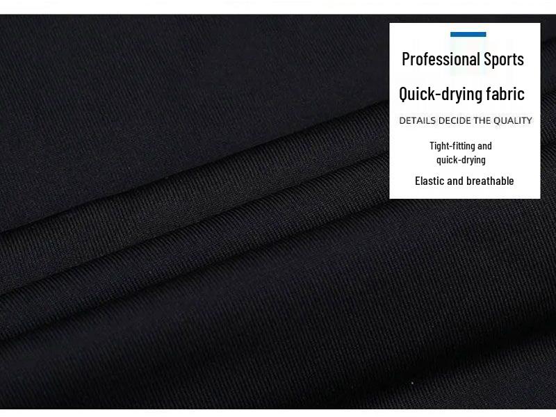 Men's Long Sleeve High Neck Sport Bodysuit - Quick-Dry High Elastic Fitness Training Base Layer Top