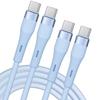 Lot of 2 Fast 60W USB-C To USB-C Cable for Xiaomi 15 13T, 13T Pro, 14T-14T Pro, 14 Ultra, Xiaomi 12-12X-12T - Blue 1 Meter