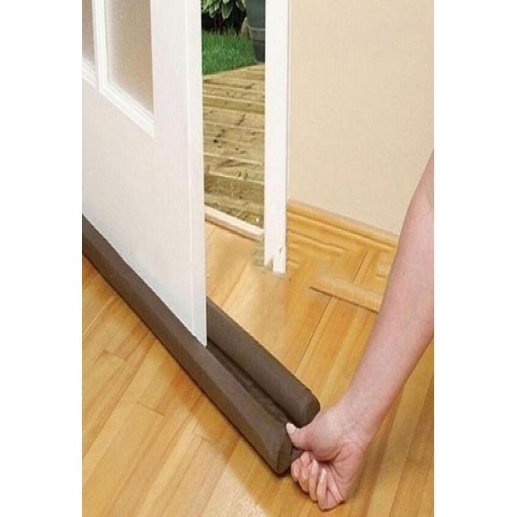 Buy Brown Twin Door Draft Dodger Guard Stopper Energy Saving Doorstop