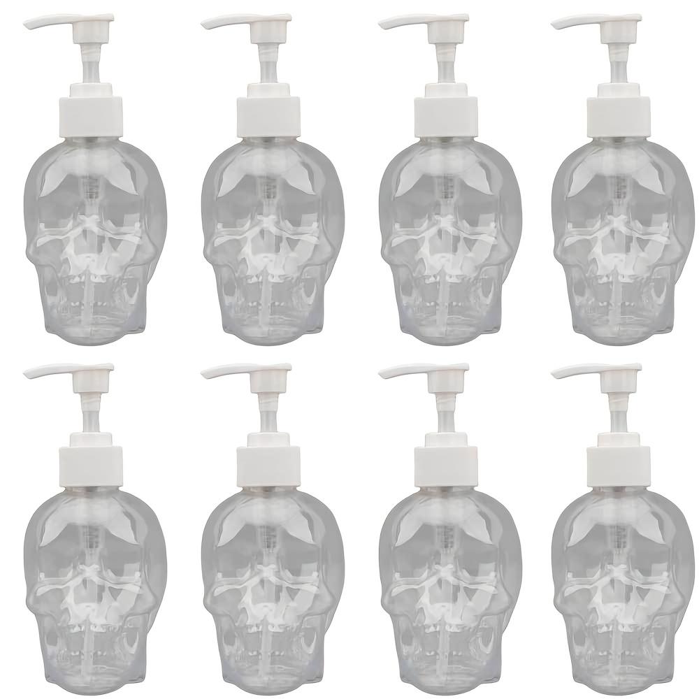 350ml Skull Hand Soap Push Bottle Creative Skull Soap Dispenser Refillable Shampoo Lotion Container Bathroom Kitchen Decoration