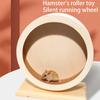 Leises Holz Hamster Laufrad mit Korkauskleidung für Sichere und Komfortable Kleintier Bewegung Unterhaltung Rollenspielzeug