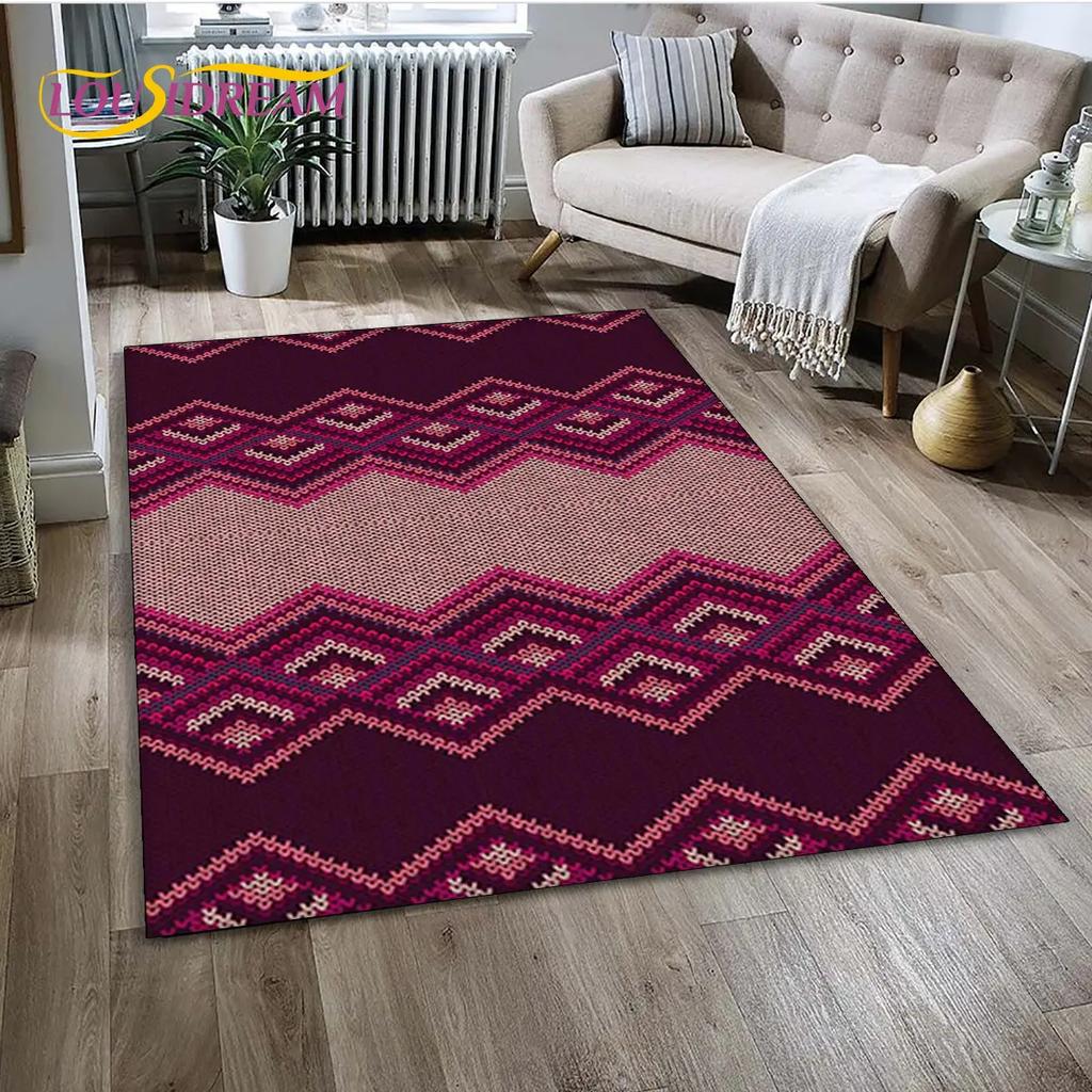 Tapete de área da série Bohemia Nordic Persia, tapete de carpete para sala de estar, quarto, sofá, capacho, decoração de cozinha, tapete antiderrapante para crianças