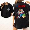 Kawaii Arale T-shirts Man Women Graphic Japanese Manga Tshirt Y2k Clothes Cotton Short-sleev Tee Clothing Two-sided Printed Tops