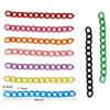 20-30pcs 5cm Metal Colorful Keychain Extension Chain Tail End Keyring Connector for Toys Dolls Pendants DIY Jewelry Findings