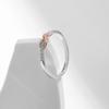 Solid 925 Sterling Silver Infinite Love Simple Ring Romantic Rose Gold Color Wedding Ring For Women Fine Jewelry Gift