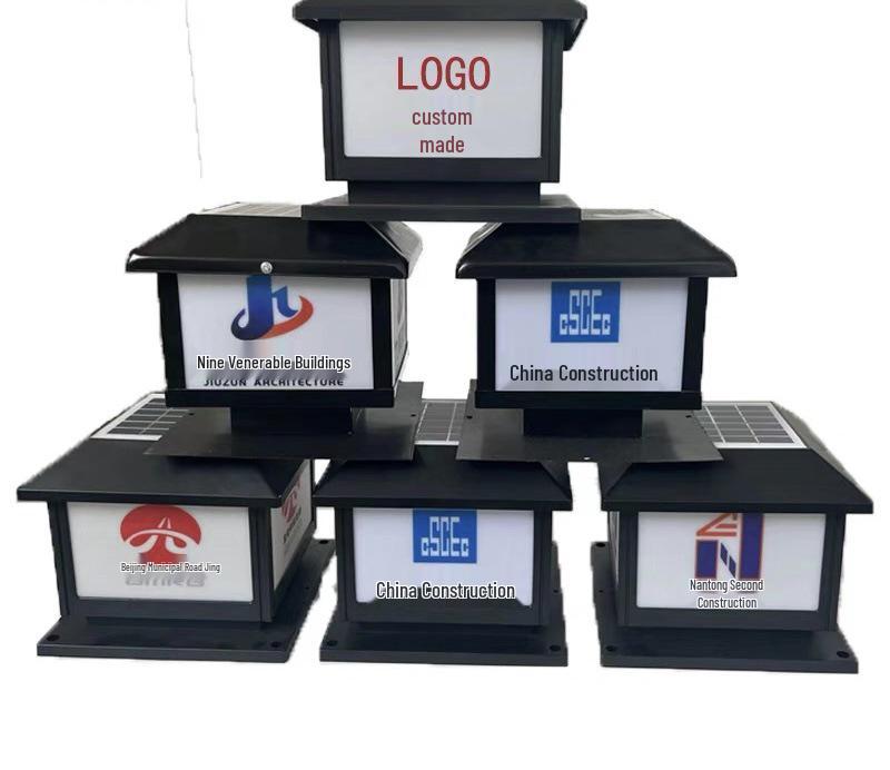 Solar Outdoor Post Cap and Guardrail Light for Courtyard and Construction Sites