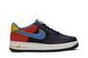 Scarpe da Ginnastica per Bambini Nike Air Force 1 Now Obsidian Photo Blue (GS) Nero ossidiana/Cremisi brillante-Giallo-Blu foto