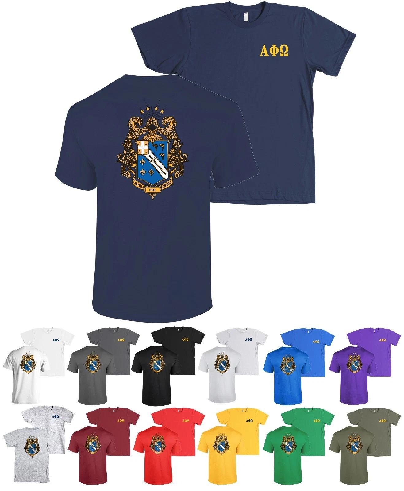 

Alpha Phi Omega Service Fraternity Bella + Canvas Shirt Coat of Arms - NEW L