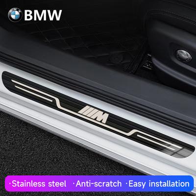 Stainless Steel Car Door Sill Scuff Plate For M M3 M5 X1 X3 X5 X6 E90 E91 E92 E93 M3 E60 Anti-Scratch Seal Tang Protection