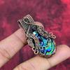 Abalone shell pendant copper wire wrapped pendant abalone shell copper jewelry handmade pendant wedding gifts wire wrapped gemstone jewelry