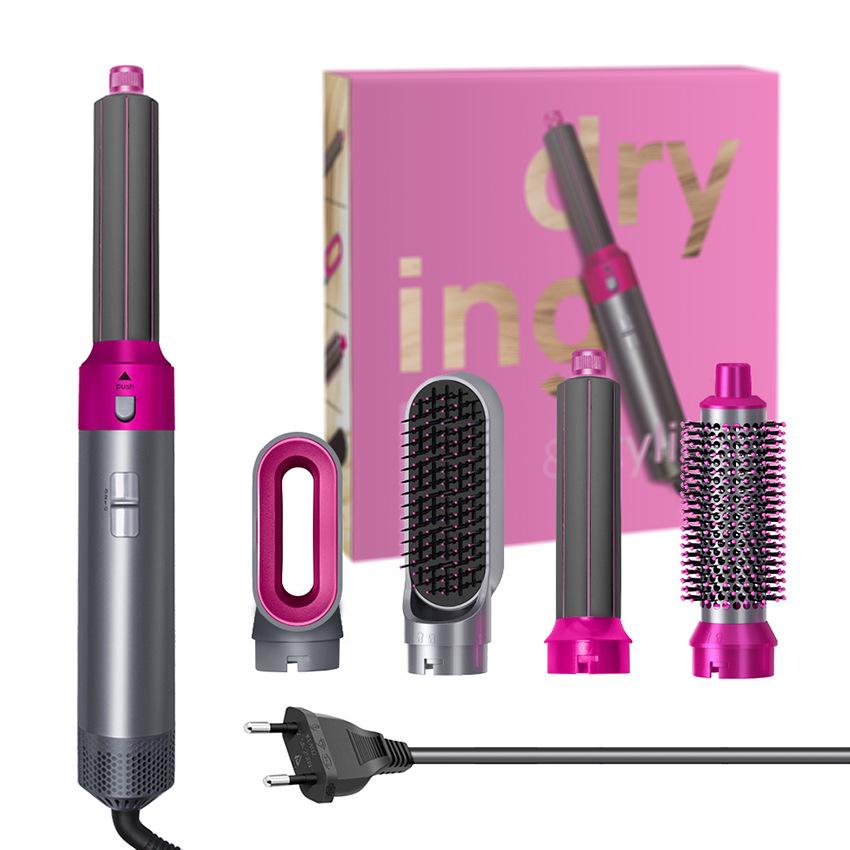5-in-1 Multifunctional Hot Air Comb: Auto Curling Iron & Straightener Hair Dryer