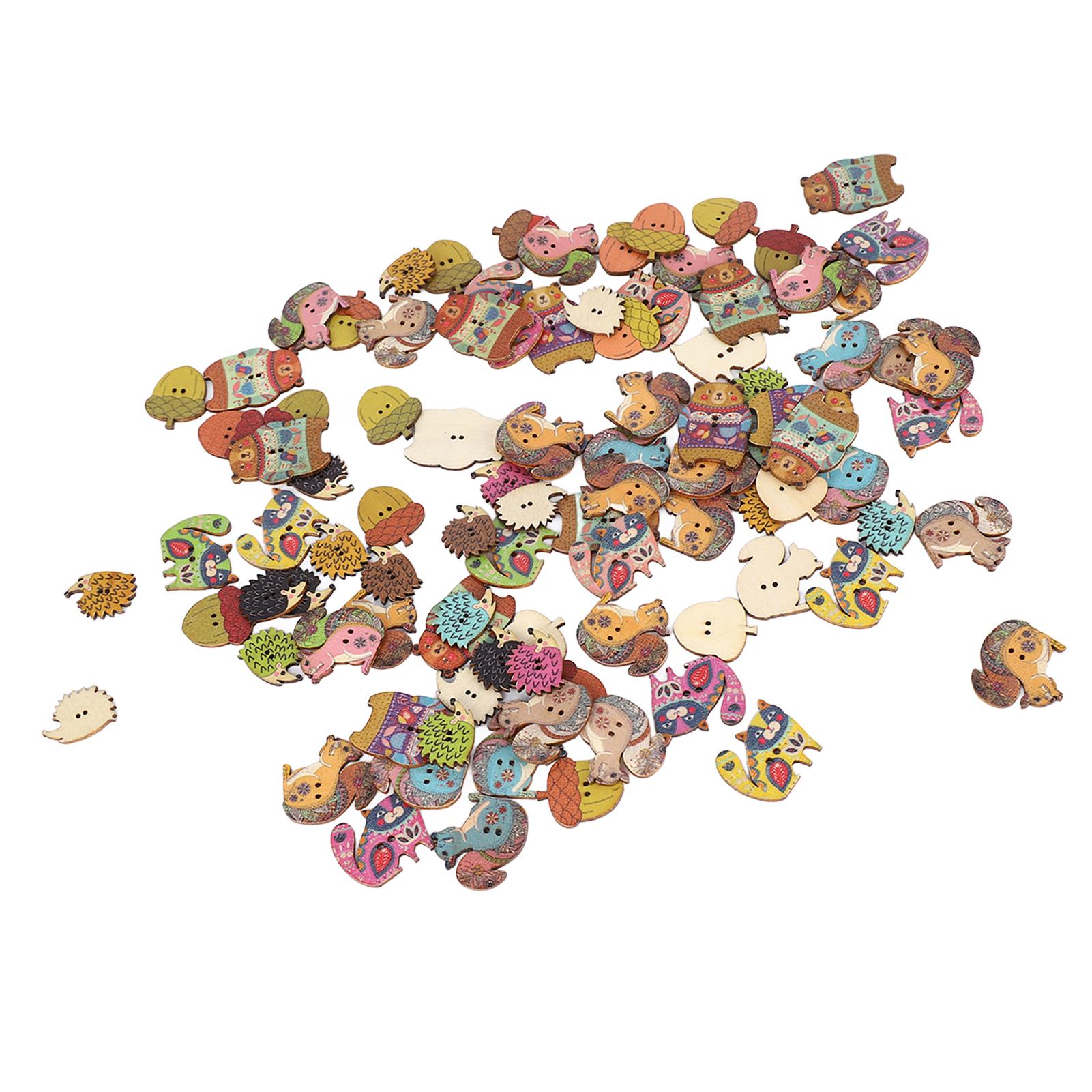 

Пуговицы для творчества 1,2 дюйма, длинные, прочные, деревянные, в стиле ретро, в стиле животных, разные цвета, легкие деревянные пуговицы для