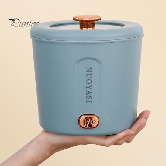 1L Electric Cooking Pot Mini Ramen Cooker Over-Heating Protection Easy To Clean Portable Multifunctional US Plug Electric Pot