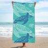 Sea Turtle Beach Towel Microfiber Ocean Animal Bath Towel Nautical Theme Quick Dry Towels for Kids Adults Swimming Sports Travel