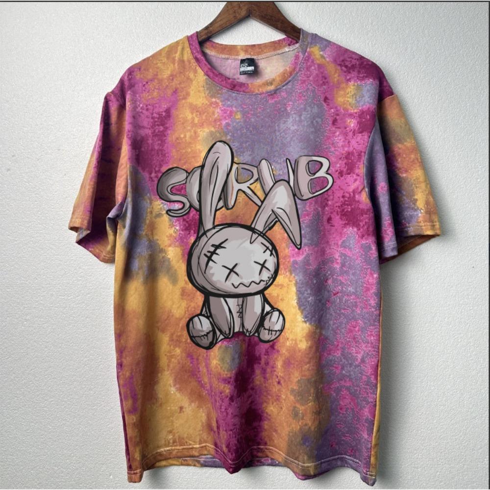 American Clothing Creative Cartoon Rabbit Print Unisex Couple's Top
