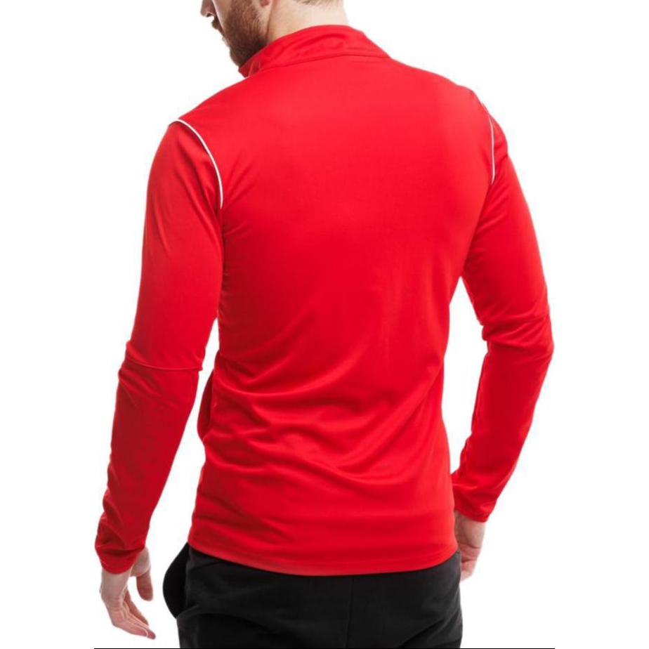 Nike Solid Color Stand Collar Knitted Football Jacket Men Jackets University-Red BV6885-657