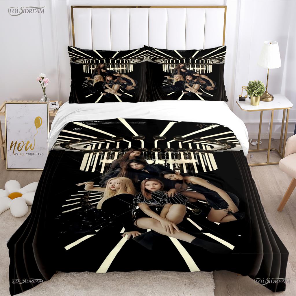Itzy-Korean Singing Group All Season Duvet Cover Comforter Bedding Set Soft Quilt Cover And Pillowcases Single/Double/Queen/King
