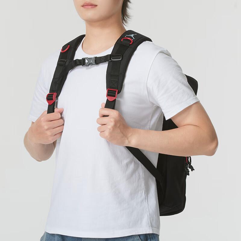 New Jordan Polyester Backpack Medium Size Unisex Black JD2433039AD-002