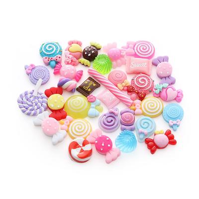 30pcs 3D Candies Sweets Resin Flatback Button Scrapbook DIY Craft Phonecover