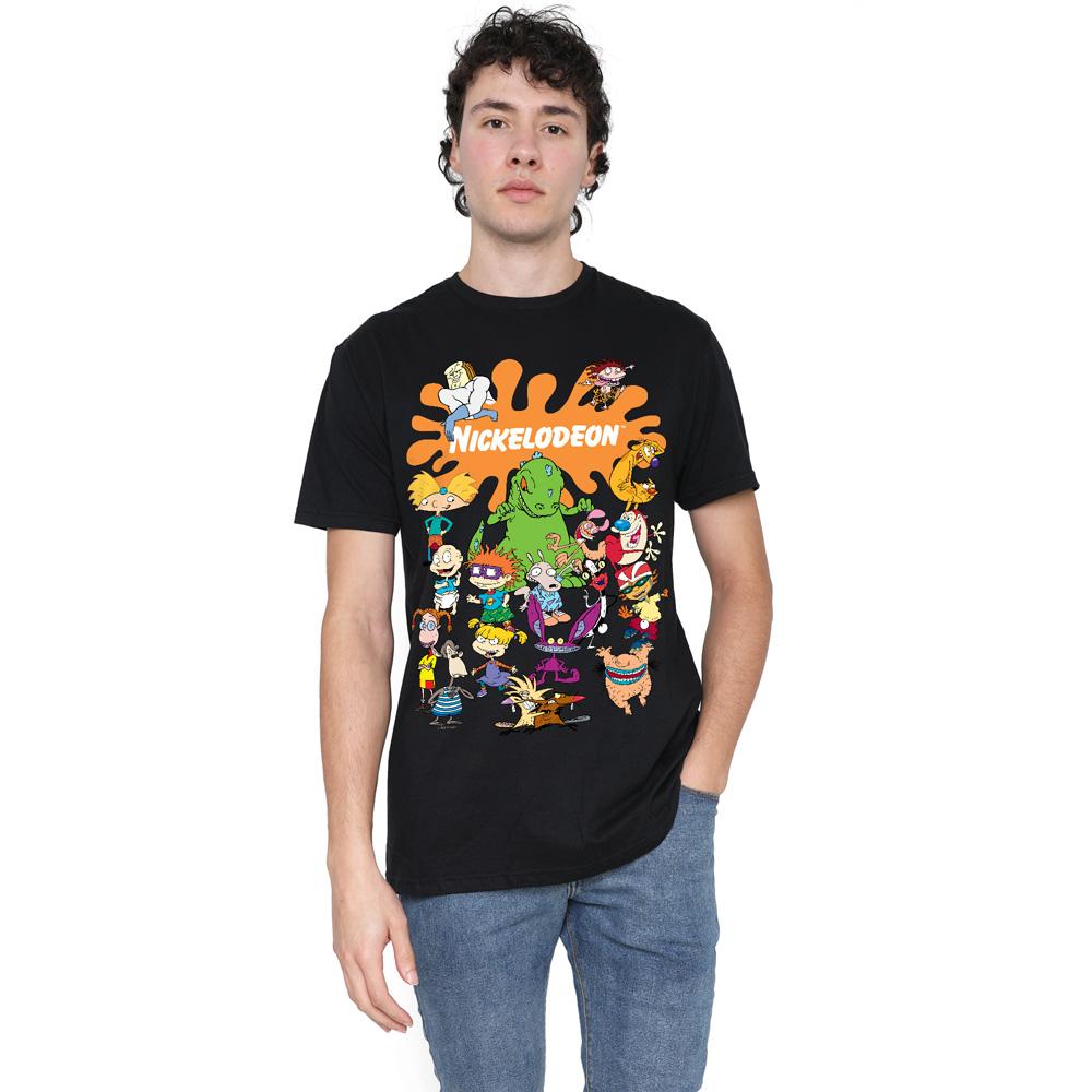 Nickelodeon Mens Splat Group T-Shirt