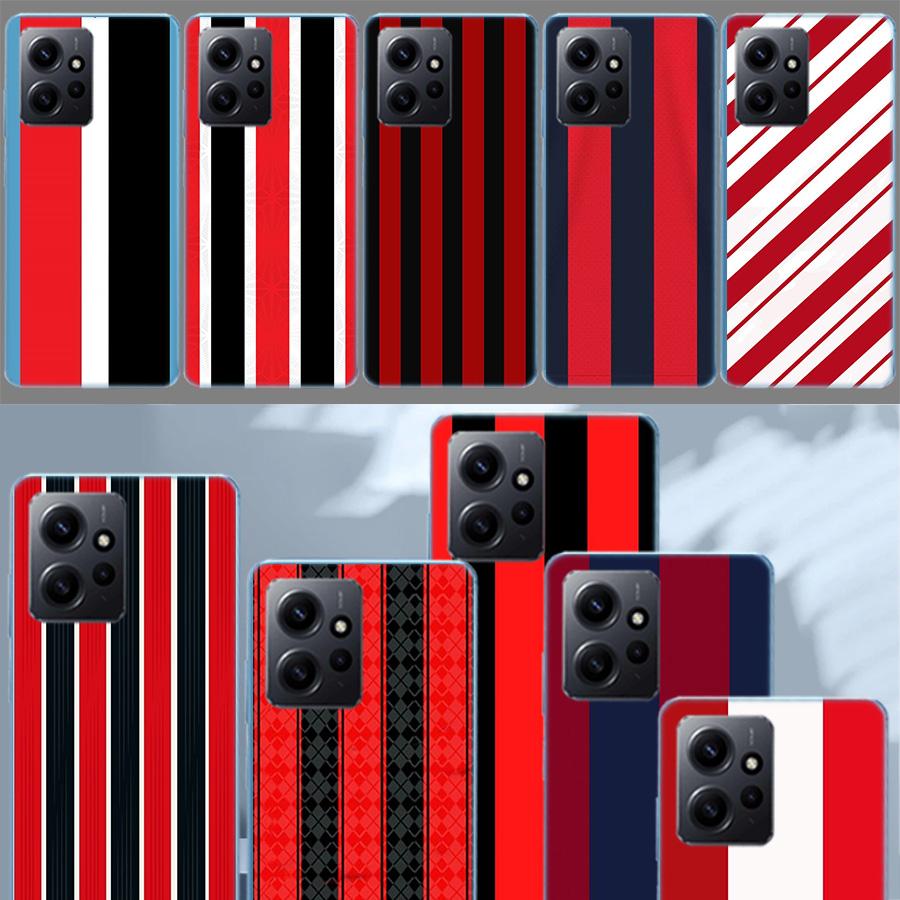 Milan Stylish Stripe Design Phone Case For Redmi Note 14 15 Pro 5G 13 12 Pro Plus 11 11T 11E 11S 10 Pro 10S 9 9S Cover Cell Clea