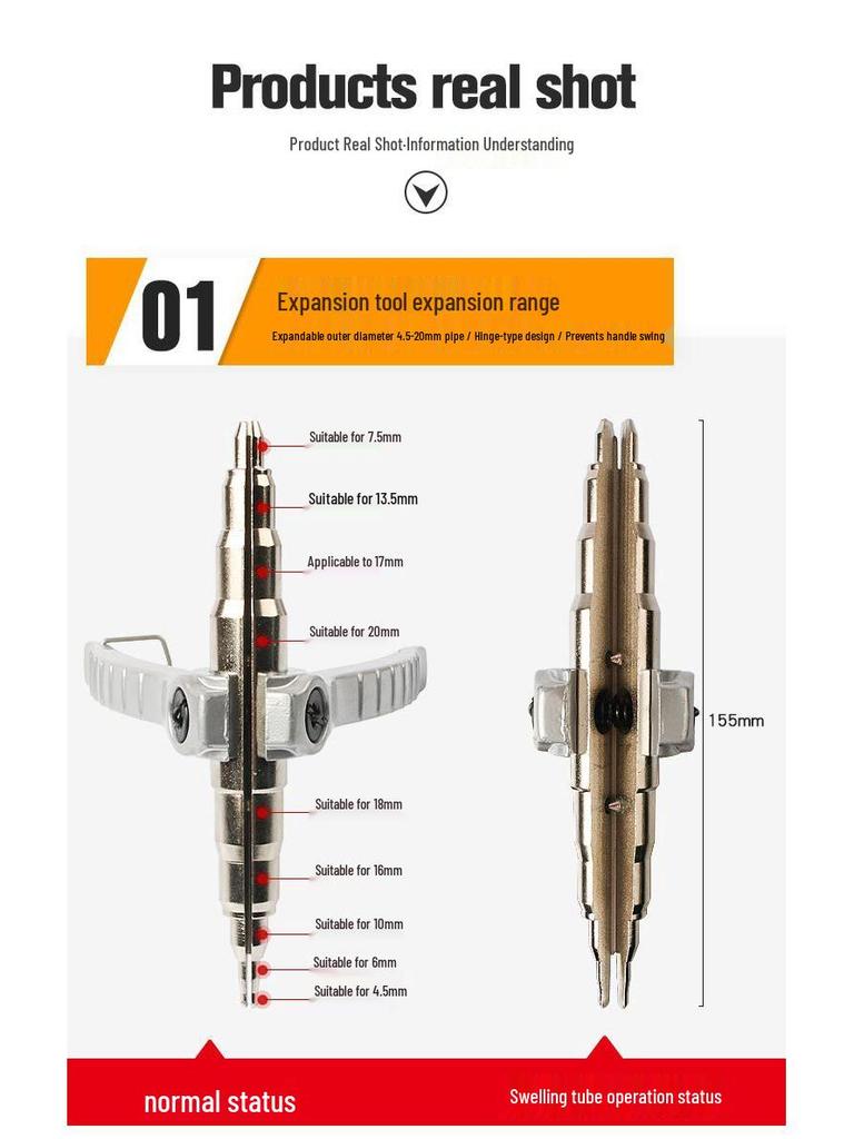 Copper Pipe Expander for Refrigeration and AC Repair