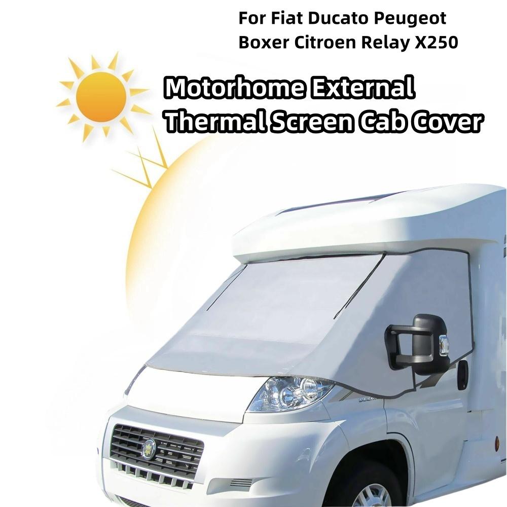 Caravan Front Windshield Sunshades Cab Blind Screen RV Exterior Sunshade Parts For Fiat Ducato Peugeot Boxer Citroen Relay X250