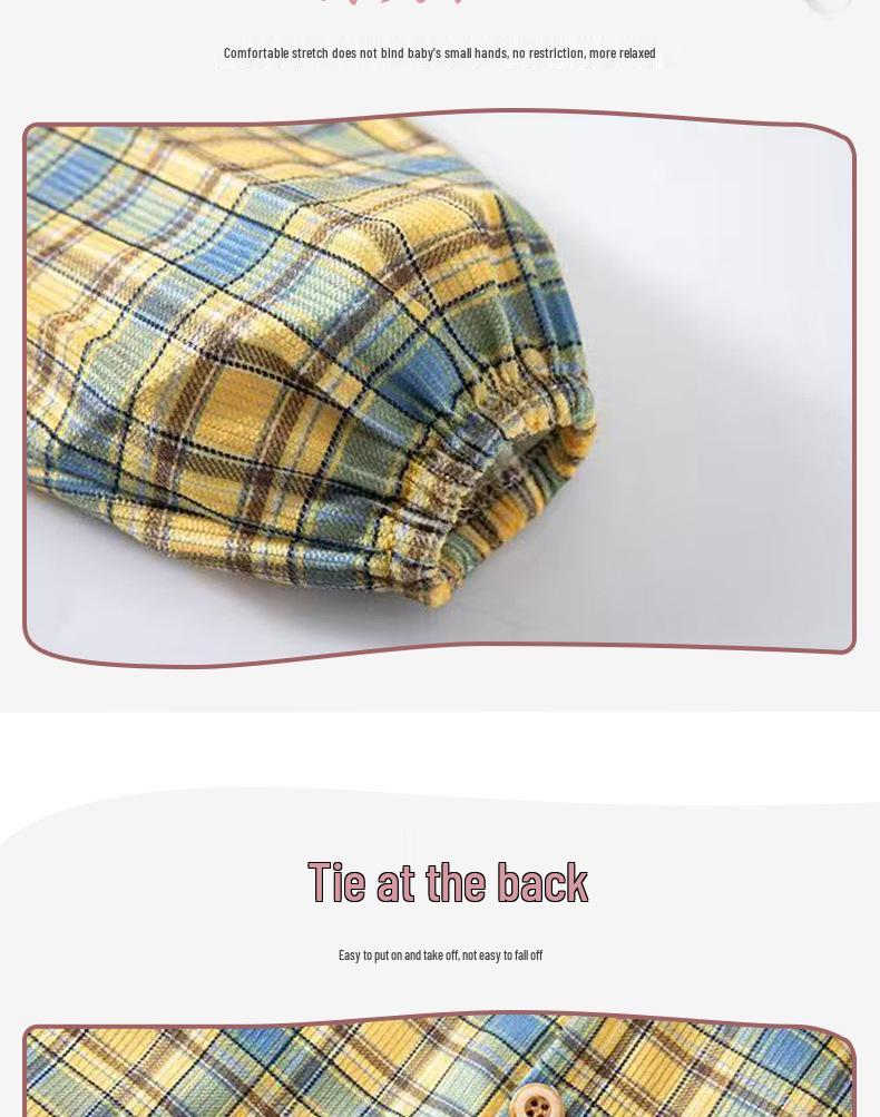 Autumn/Winter Waterproof Coveralls for Babies - Children's Crystal Velvet Stain-Resistant Plaid Bib Shirt & Outerwear