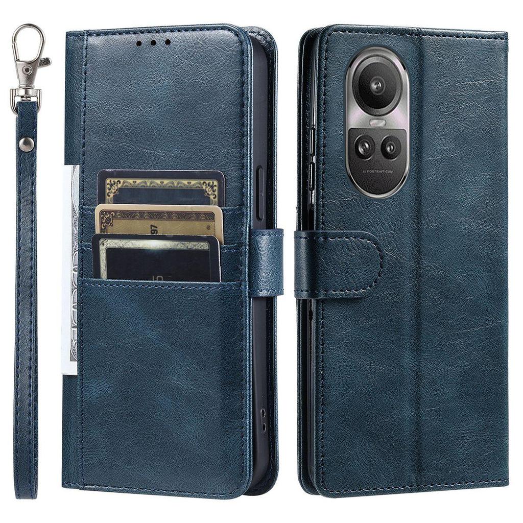 Cover for OPPO Reno10pro 5G,Reno10 5G Retro PU Leather Flip Wallet Phone Case Multi Card Slots