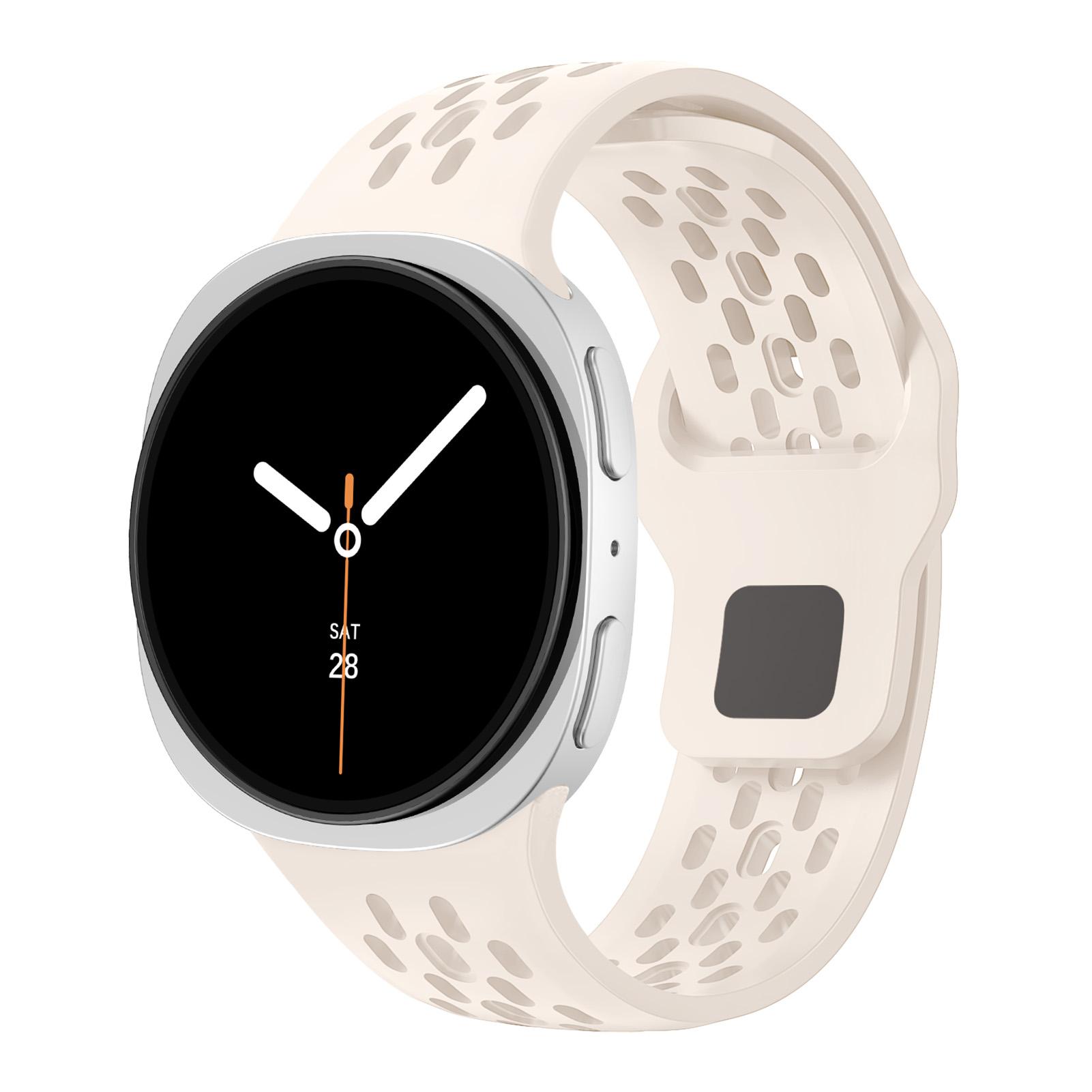 

Rubber Strap for Samsung Galaxy watch 8/8 classic 46mm/44mm/40mm Breathable Sport Wrist Belt Bracelet Correa Galaxy watch8 Band Galaxy watch 8 40mm
