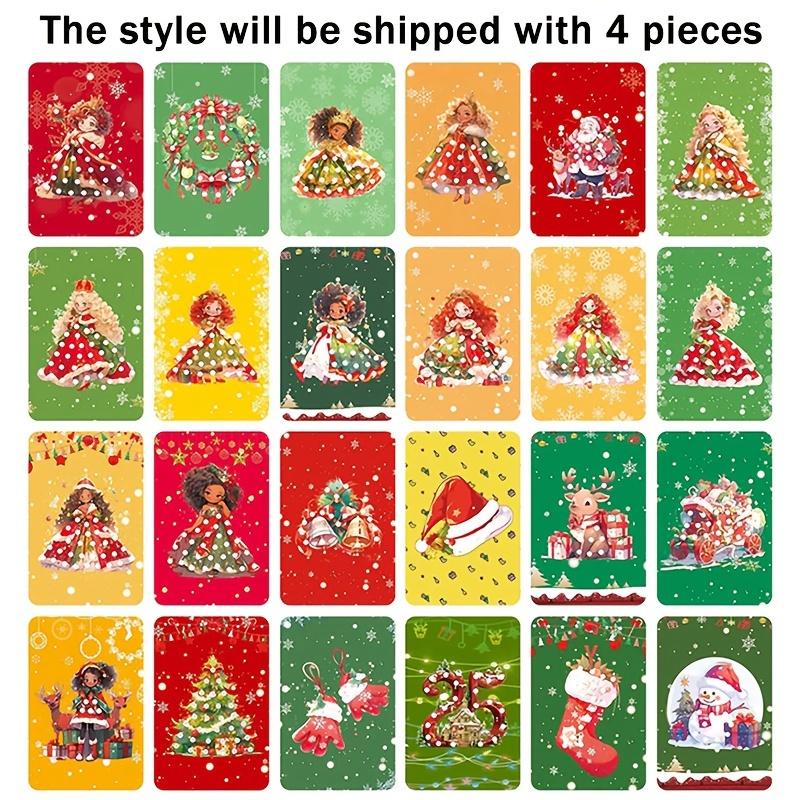 Poke-in Art Christmas Magical Princesses Mess-Free Fun for Kids DIY Craft Kits Creative Activity Birthday Gift for Girls Boys