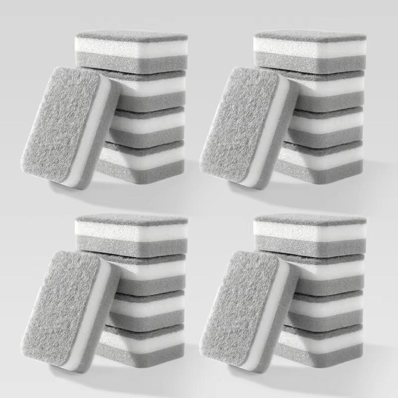 

Double-sided Cleaning Sponges Pan Pot Cleaning and Maintenance Washing Sponges Household Scouring Pad Kit Tools Brush