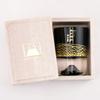 Fuji Glass Tajima Glass Gold Leaf Fuji Cold Sake Cup Black Pair Set of 2 Edo Glass Kiriko Day Day 60th Birthday Celebration Gift Present Fuji Whiskey