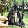 Outdoor Triangle Drying Net Camping Hanging Storage Rack Foldable PVC Organizer for Home Picnic BBQ S