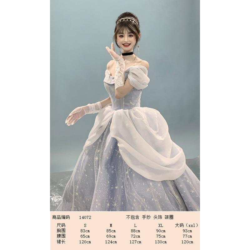 Snow White Ariel Anna Cinderella Bell Elsa Dress Adult Performance Costume