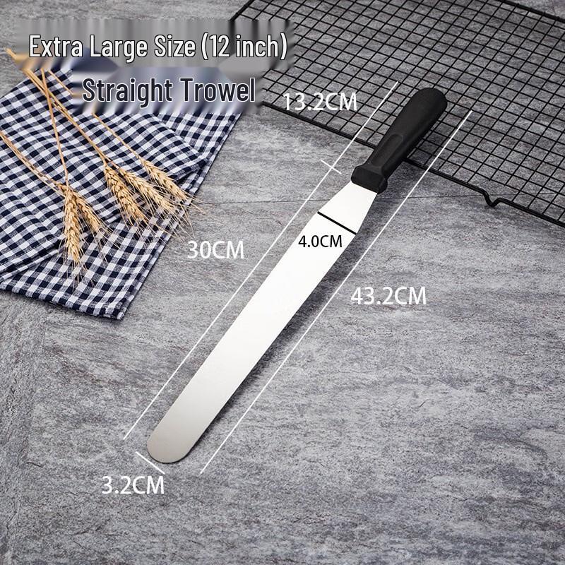 Pabei 12-inch Stainless Steel Cake Spatula