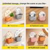 Pp Material Wall Mounted Storage Box With Compartments For Kitchen And Bathroom