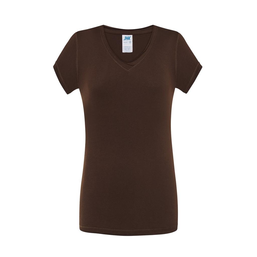 JHK Womens/Ladies Sicilia V Neck T-Shirt