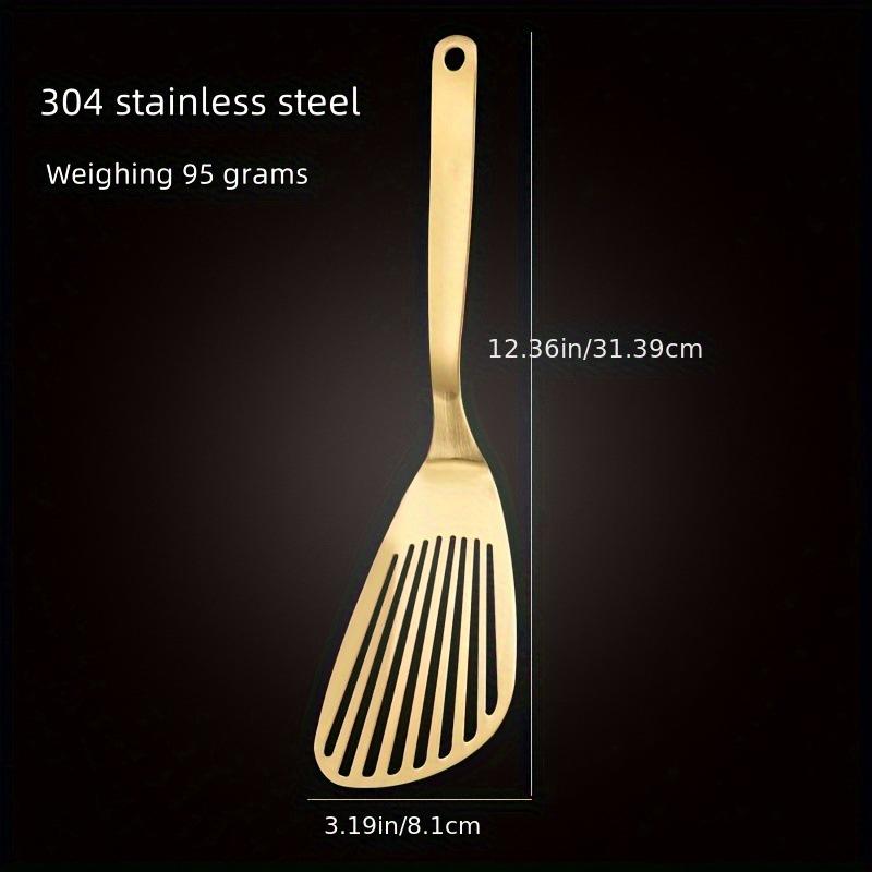 304 Stainless Steel Multi-Functional Butterfly Spatula for Frying, Stir-fry, Teppanyaki, and Draining.