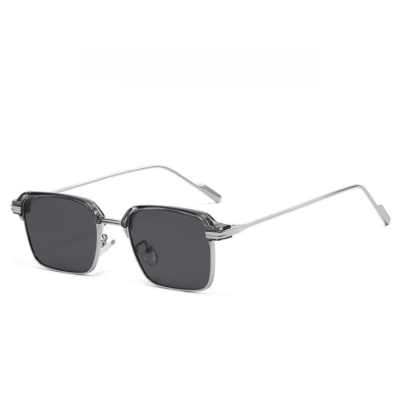 Modern Clear Blue Light Glasses With Metal Frame For Home Office And Commuting Use