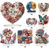 Heart and Animal DIY 2D Flat Acrylic Diamond Painting Desktop Ornaments Kit for Adult Home Decor