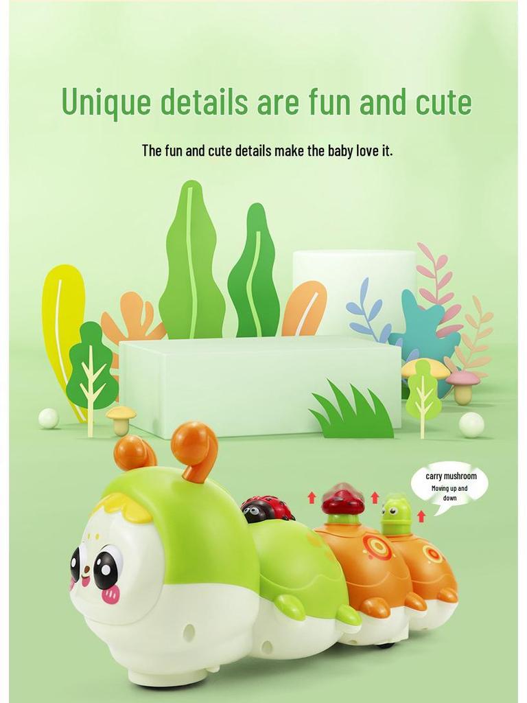 Electric Universal Caterpillar Light Music Toy for Kids - Cute Gift for Boys & Girls