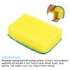 METALLIXITY Dish Sponge X X Set of Kitchen Sponge Scrubber for Green (11 7cm/4.3" 2.8") 6, Non-Scratch - Dishes, Pots, Pans, Sinks, Cookware,
