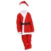 Kids Christmas Santa Costume Set Breathable Nonwoven Fabric Role Play Outfits For Holiday Parties School Performances