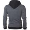 Men Jacket Autumn Winter Casual Fleece Coat Bomber Collar Fashion Hooded Outwear