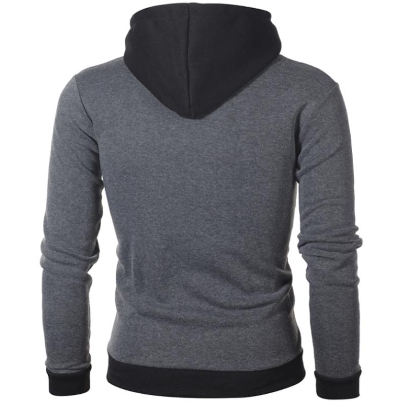 Men Jacket Autumn Winter Casual Fleece Coat Bomber Collar Fashion Hooded Outwear