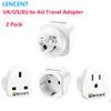 LENCENT 2Pack US/UK/EU To AU Plug Travel Adapter Overload Protection Wall Charger Travel Plug Converter Australia Travel Adapter5