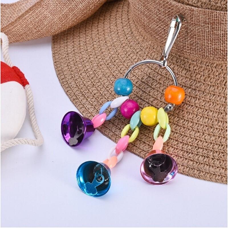 Colorful Parrot Toys Suspension Hanging Bridge Chain Pet Bird Parrot Chew Toys Bird Cage Toys for Parrots Birds Home Decoration