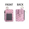 Women'S Leopard Print Slim Wallet with Multi-Card Slots, Key Ring Zipper Closure, Card Holder For Compact Everyday Carry for Women